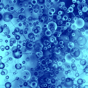 Blue Molecule background